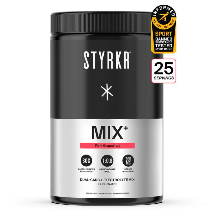 STYRKR MIX+ Pink Grapefruit Dual-Carb Electrolyte Mix 925g
